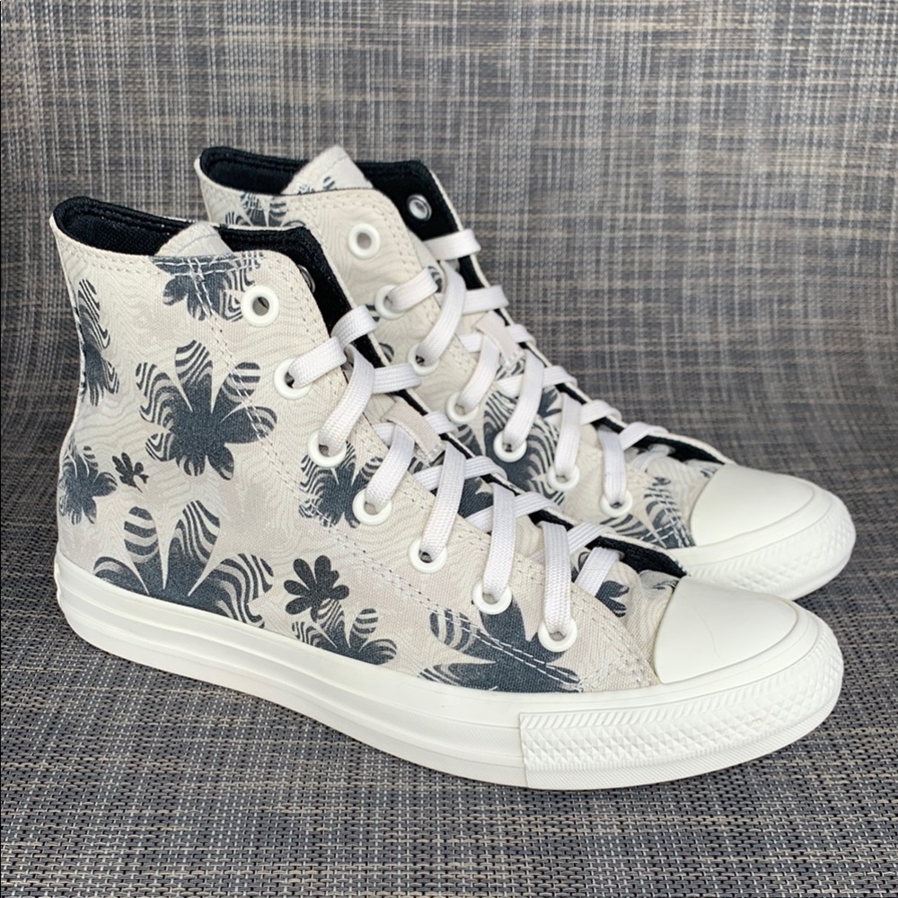 Converse Chuck Taylor All Star High Desert Rave sneakers light bone/black size 7